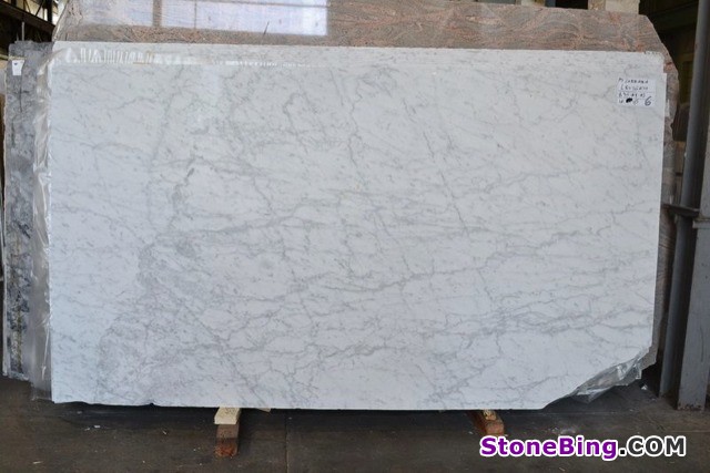 Carrara White Marble Slab
