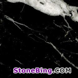 Negro Marquina Marble Tile