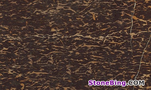 Brown Portoro Marble Tile