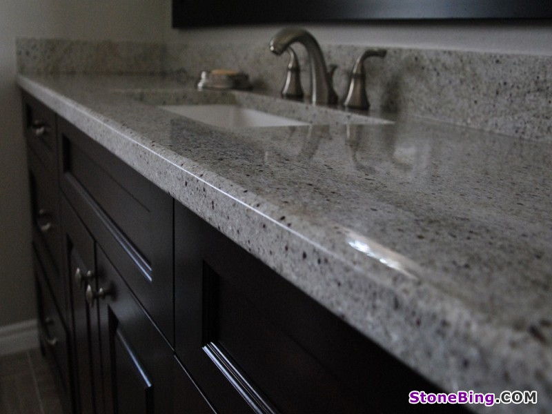 Kashmir White Granite Vanity Top