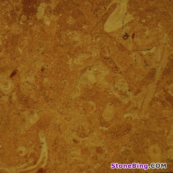 Flower Yellow Limestone Tile