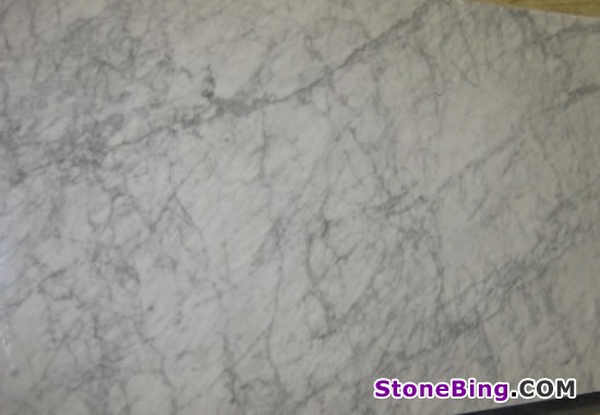 White Carara Marble Slab