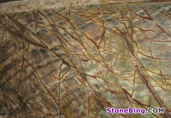Rain Forest Green Marble Slab