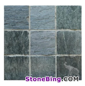 Lime Peacock Slate Tile