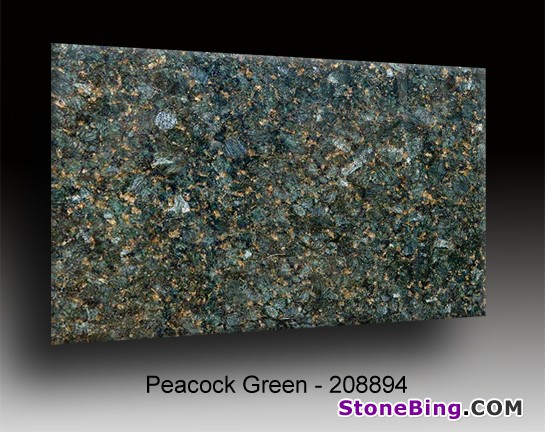 Peacock Green Granite Tile