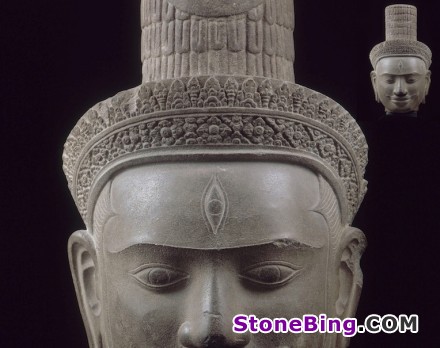 Works of art in sandstone from Angkor in Paris‘ Musée Guimet