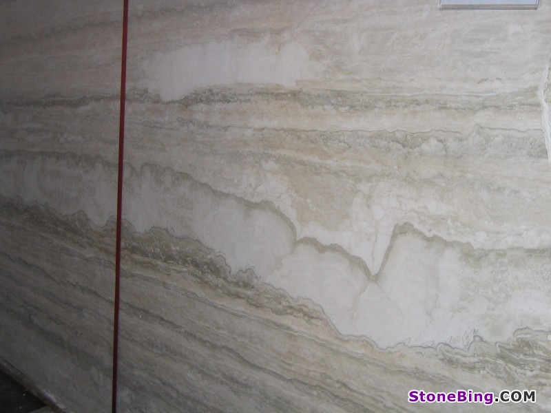 Silver Travertine Slab
