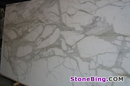 Calcutta White Marble Slab