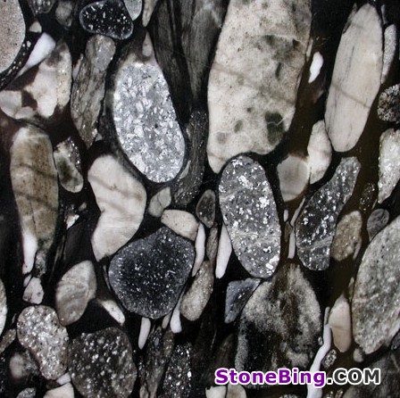 Black Mosaic Granite Tile