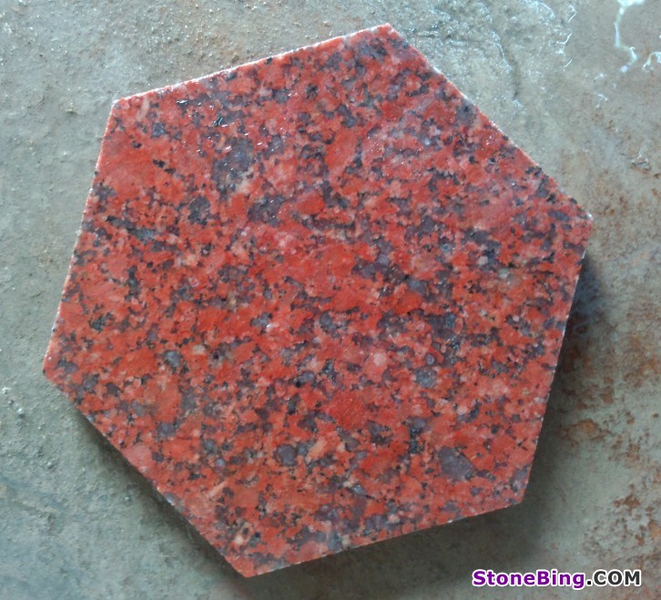 15cm Granite hexagon tiles
