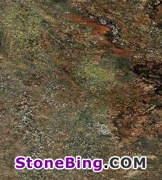 Verde Fire Granite Tile