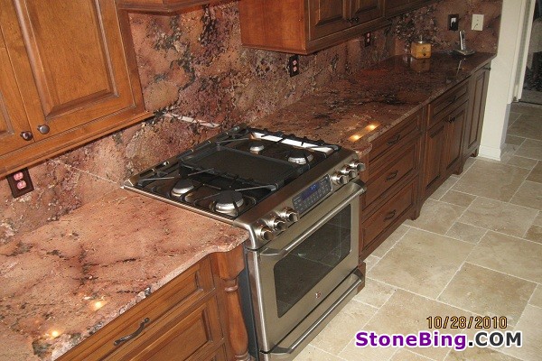 Juperana Bordeaux Granite Countertop