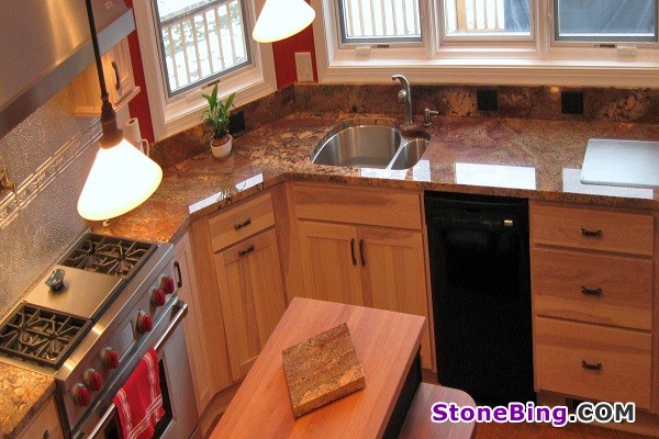 Crema Bordeaux Granite Countertop