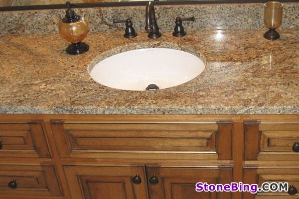 Yellow Tiger Granite Vanity Top