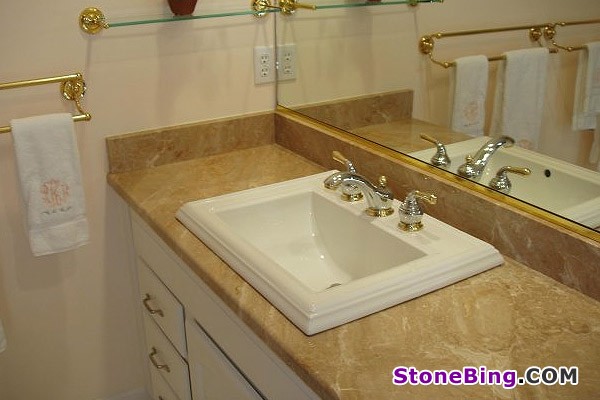 Breccia Oniciata Marble Vanity Top