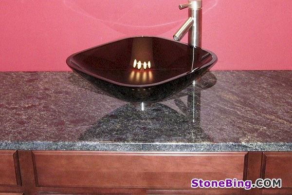 Blue Barracuda Granite Vanity Top