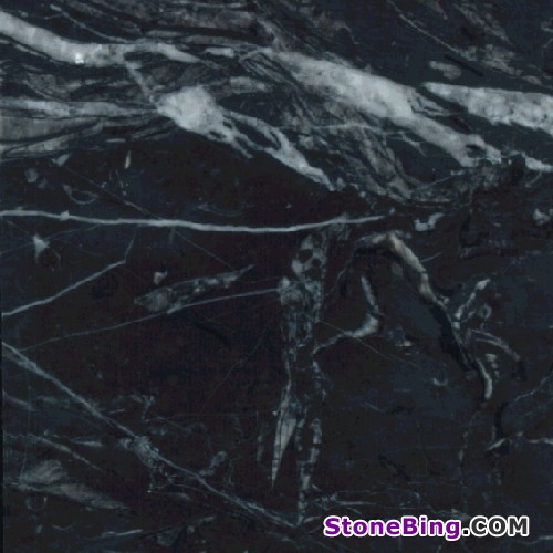 Negro Marquina Marble Tile