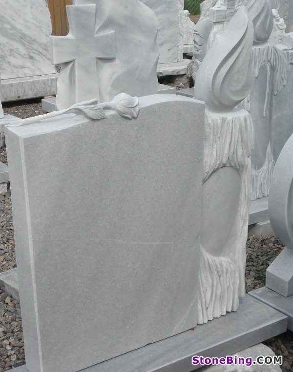 White Marble Gravestone