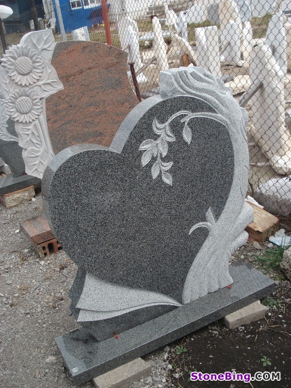 Granite Heart Gravestone