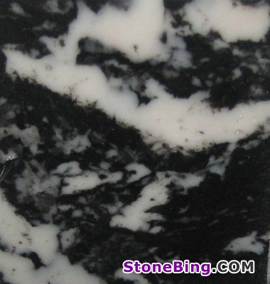 Black with White Cultured Marble