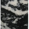 Black with White Cultured Marble