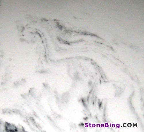 White with Gray Cultured Marble