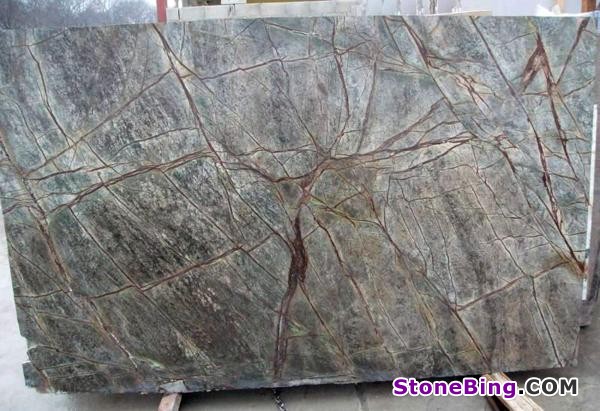 Rainforest Green Marble Slab
