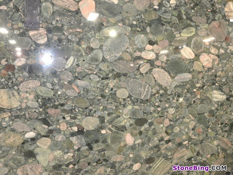 Green Marinace Granite Slab