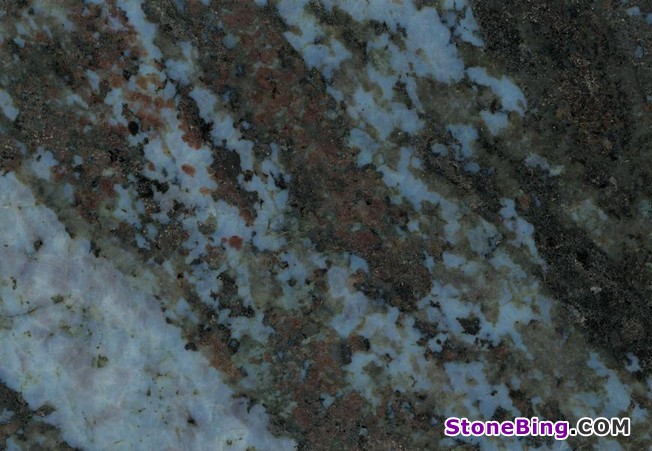 Blue Brass Granite Tile