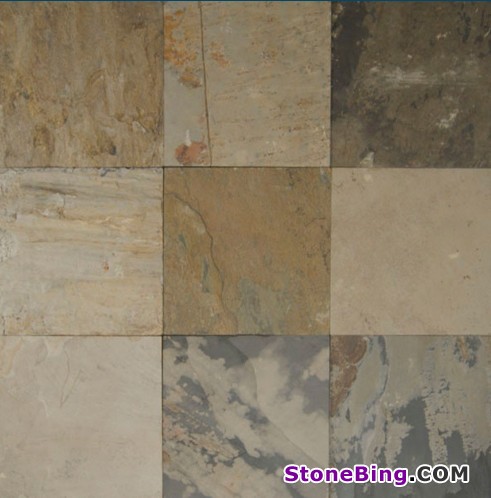 Autumn Mist Slate Tile
