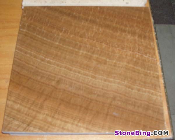 Wooden Yellow Marble Tile