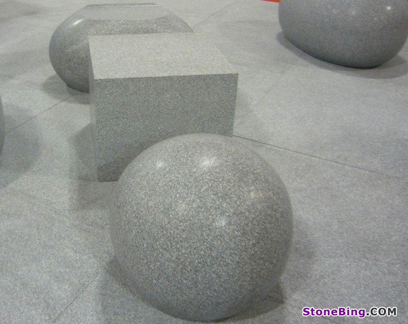 Sesame White Granite Ball