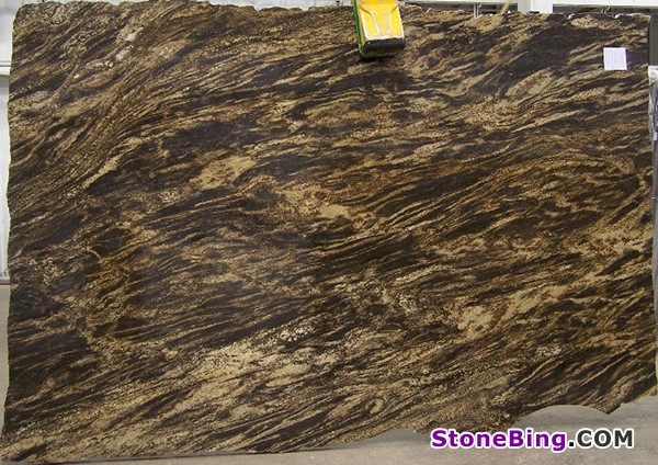 Black Lumiere Granite Slab