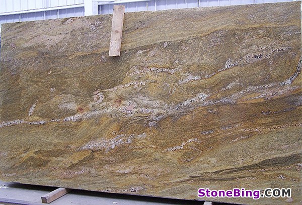 Juparana Copper Granite Slab