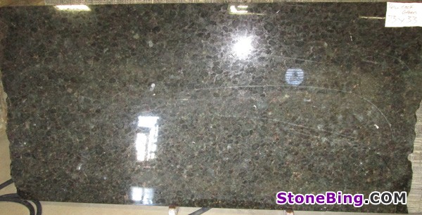 Peacock Green Granite Slab