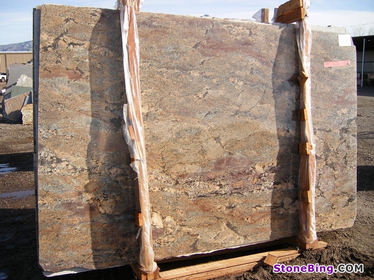 Cream Bordeaux Granite Slab