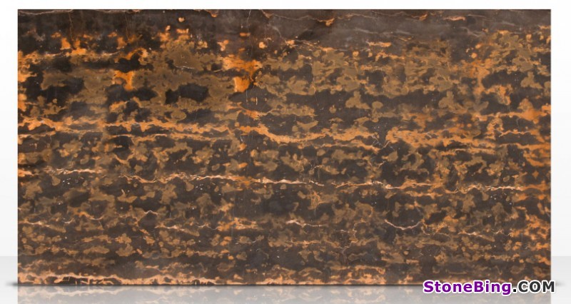 Asian Black and Gold Marble