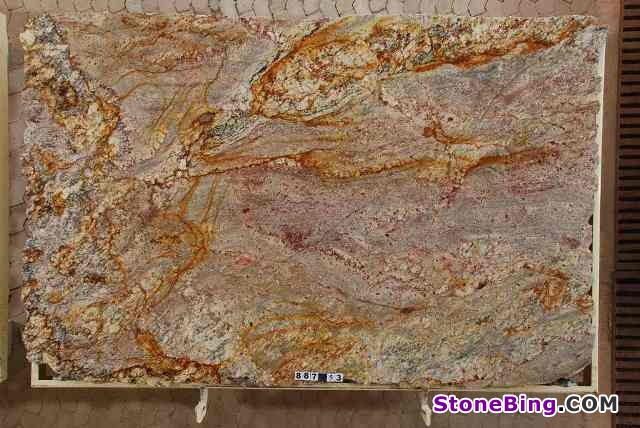 Typhoon Gold Granite Slab