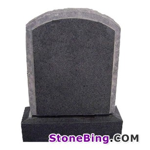 Dark Grey Curved Memorial