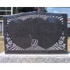 Double Hearts Lapped Headstone