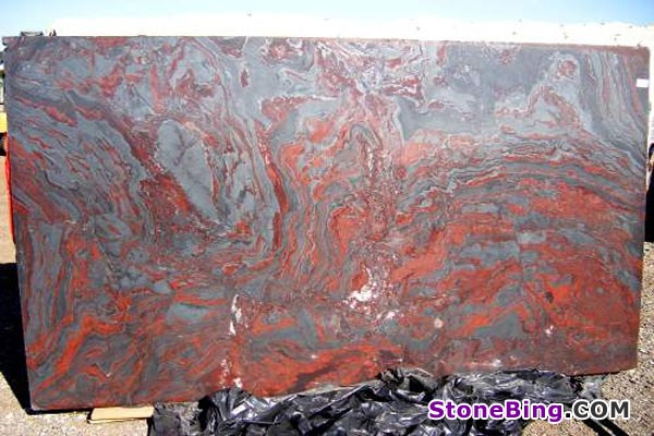 Iron Red Granite Slab