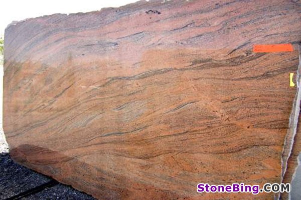 Multicolour Red Granite Slab