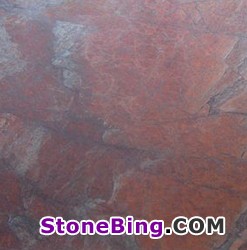 Abstract Red Granite Tile