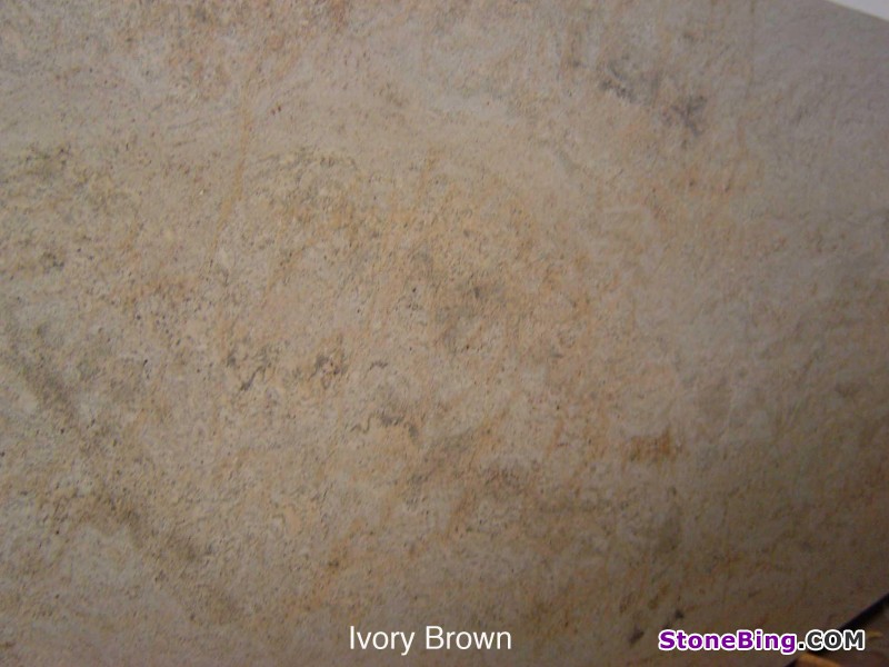 Ivory Brown Granite Slab