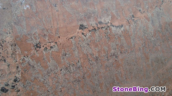 Juparana Red Granite Slab