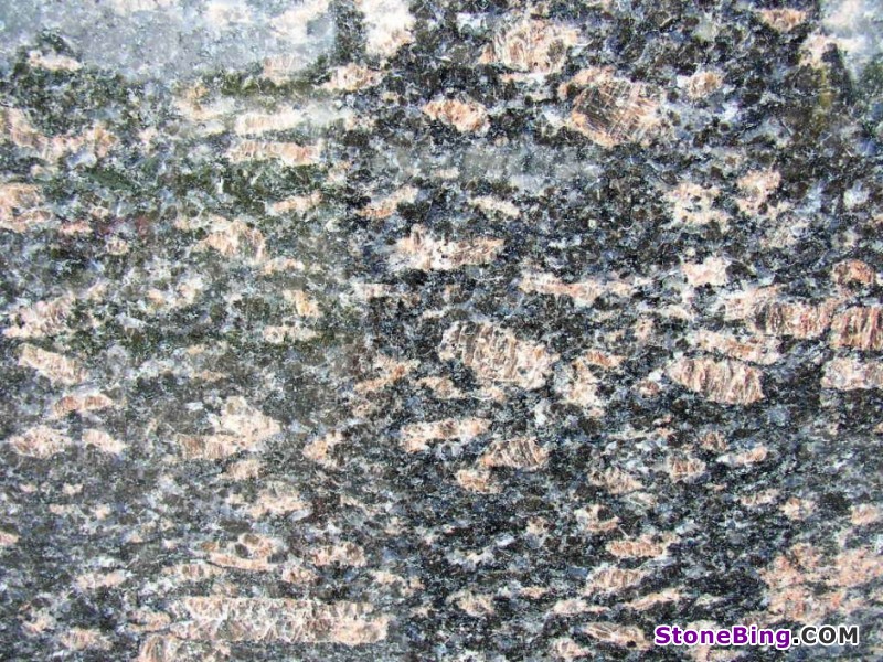 Tan Blue Granite Slab