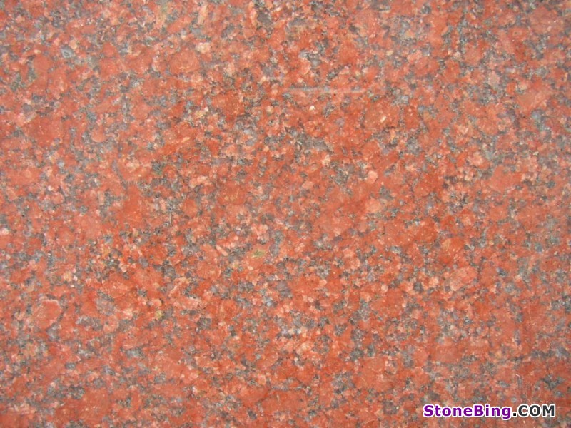 Ruby Red Granite Slab