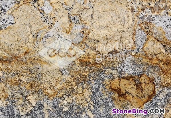 Gold Silver Granite Tile