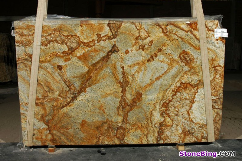 Golden Crystal Granite Slab
