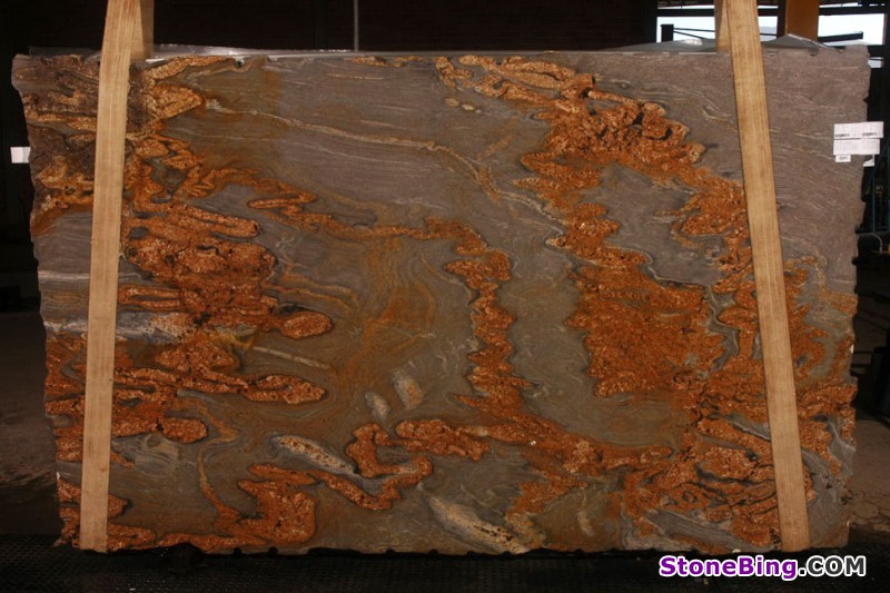 Snake Brown Granite Slab